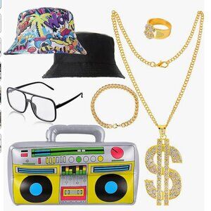 Couples 80's costume: one size fits all, male and female